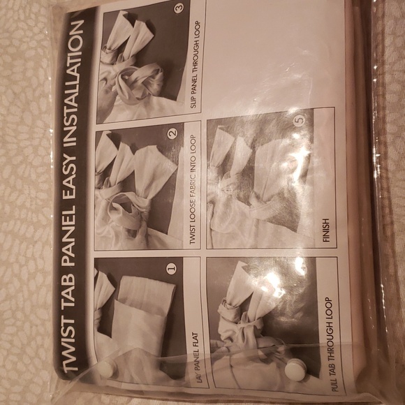 Madison Park DIY Twisted Tab Sheer Curtain Panels - NWT - Picture 4 of 5